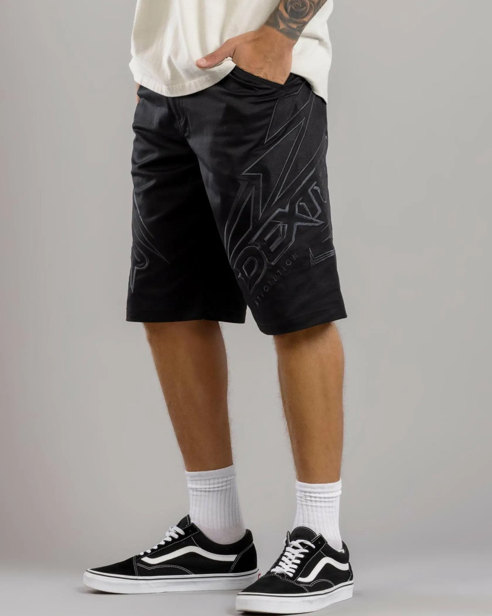 Dexter Statement Walk Shorts Black Discount