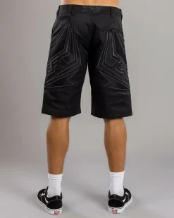 Dexter Statement Walk Shorts Black Discount