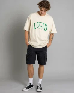 Lucid Stationed Walk Shorts Washed Asphalt Online