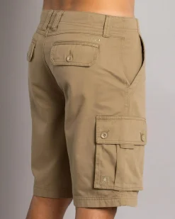 Lucid Stationed Walk Shorts Washed Tan New