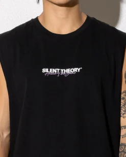 Silent Theory Stayin' Ahead Muscle Tank Washed Black Best