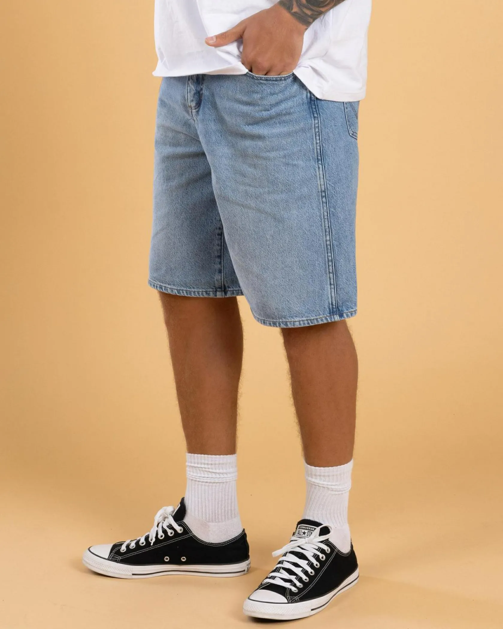 Wrangler Steezy Baggy Shorts Utah Blues