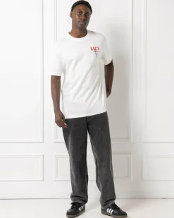 Kiss Chacey Stormed Relaxed T-Shirt Natural White Discount