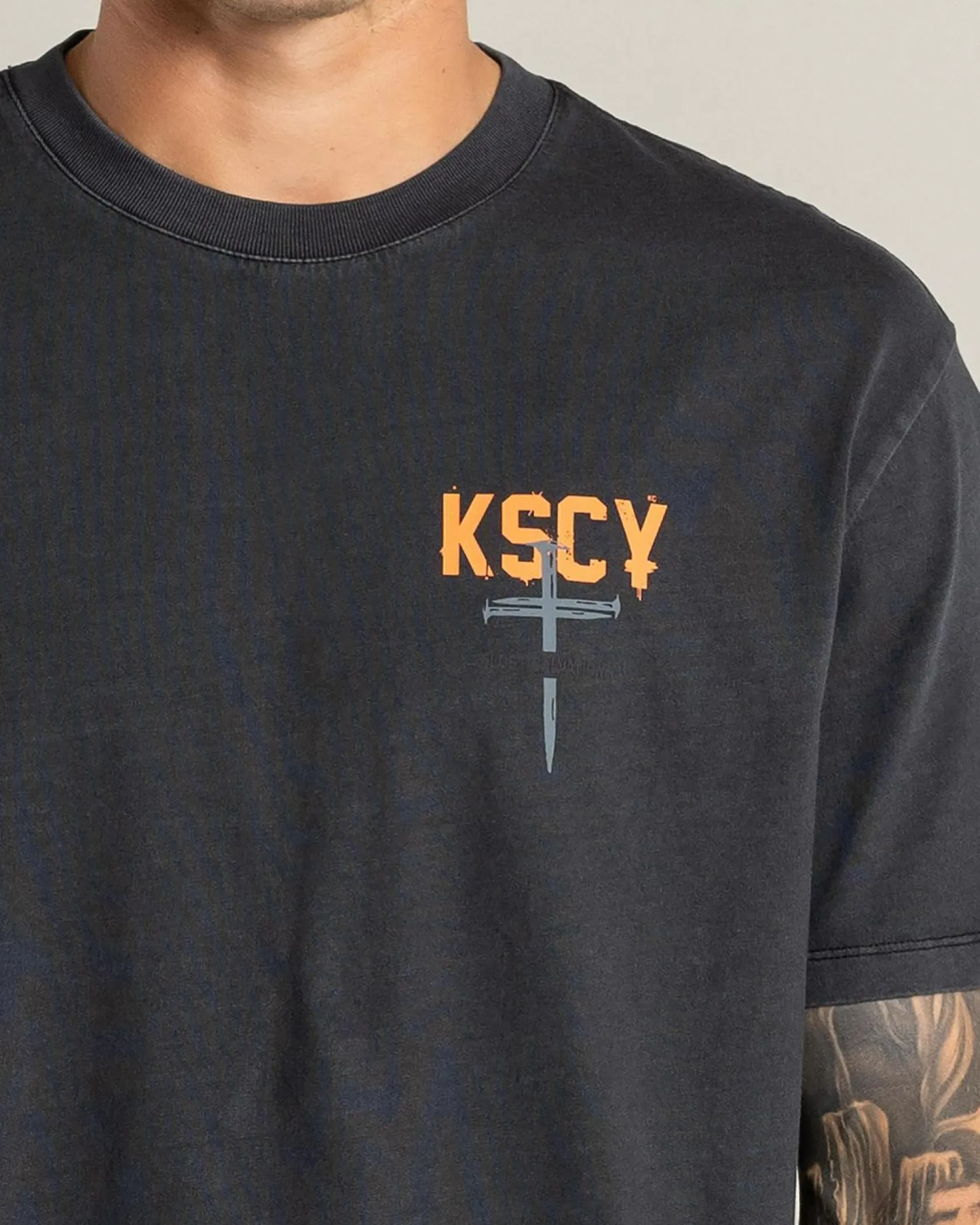 Kiss Chacey Stormed Relaxed T-Shirt Pigment Black Online
