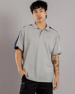 Rusty Straight Shooter Polo Shirt Grey Marle Online