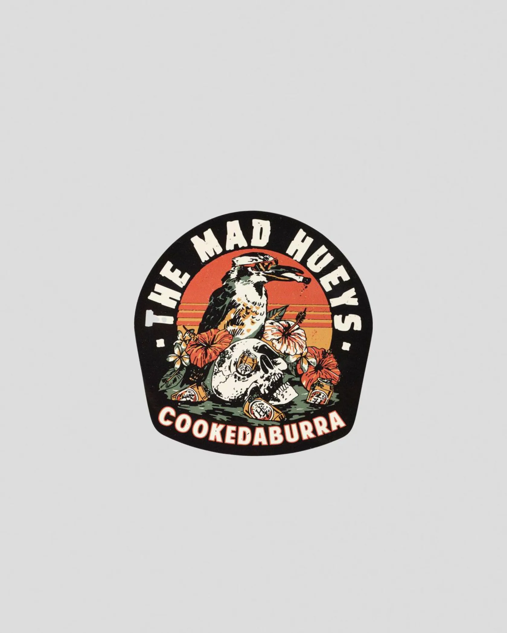 The Mad Hueys Stranded Cookedaburra Sticker Vintage Black Clearance