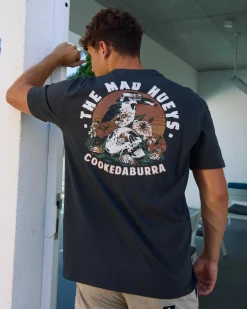 The Mad Hueys Stranded Cookedaburra T-Shirt Vintage Black Hot