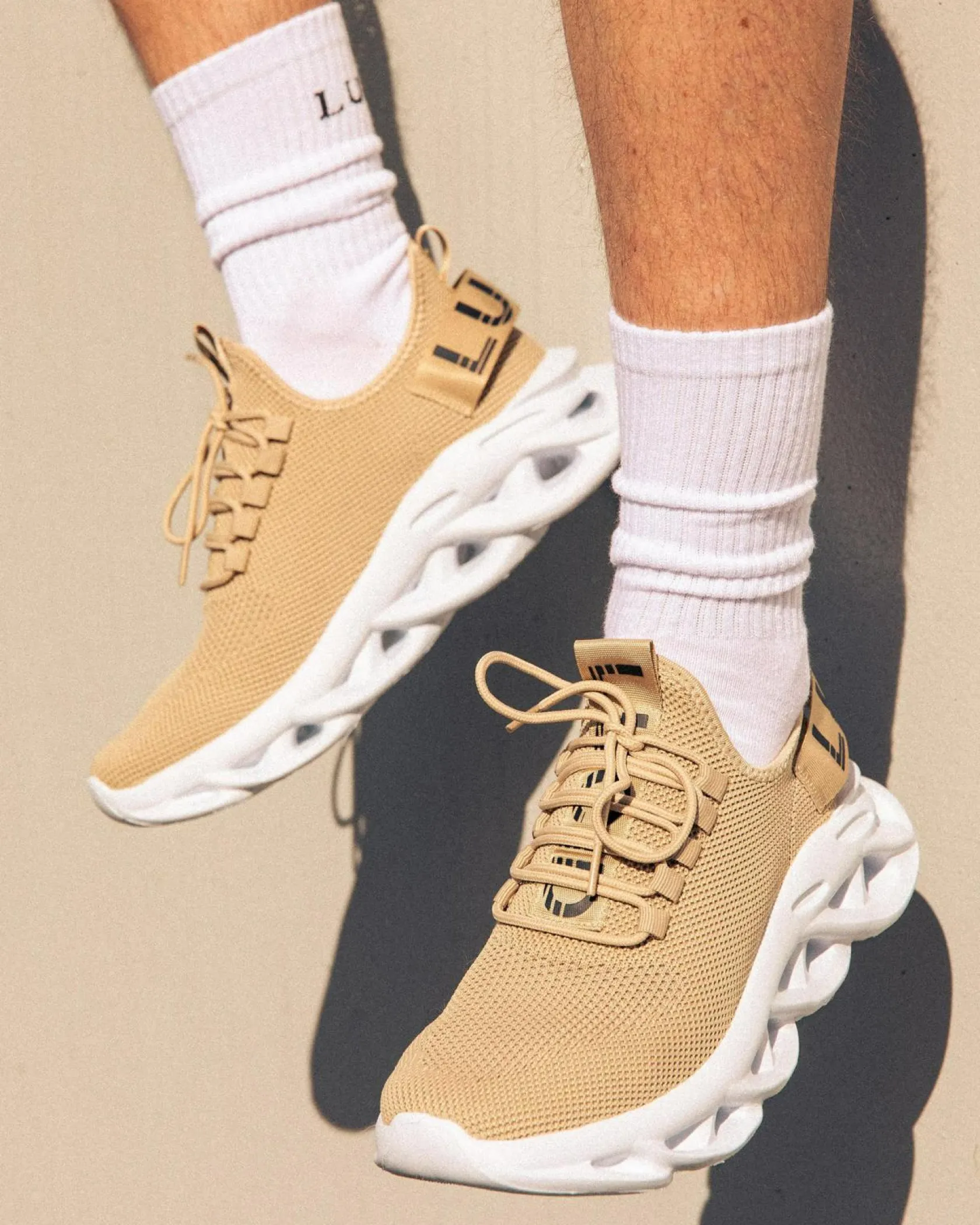 Lucid Stratford Shoes Sand/white