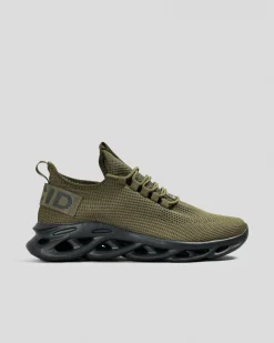 Lucid Stratford Shoes Dark Olive/black Clearance