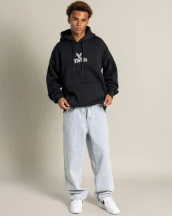 Thrills Strength & Glory Slouch Pull On Hoodie Twilight Black Discount