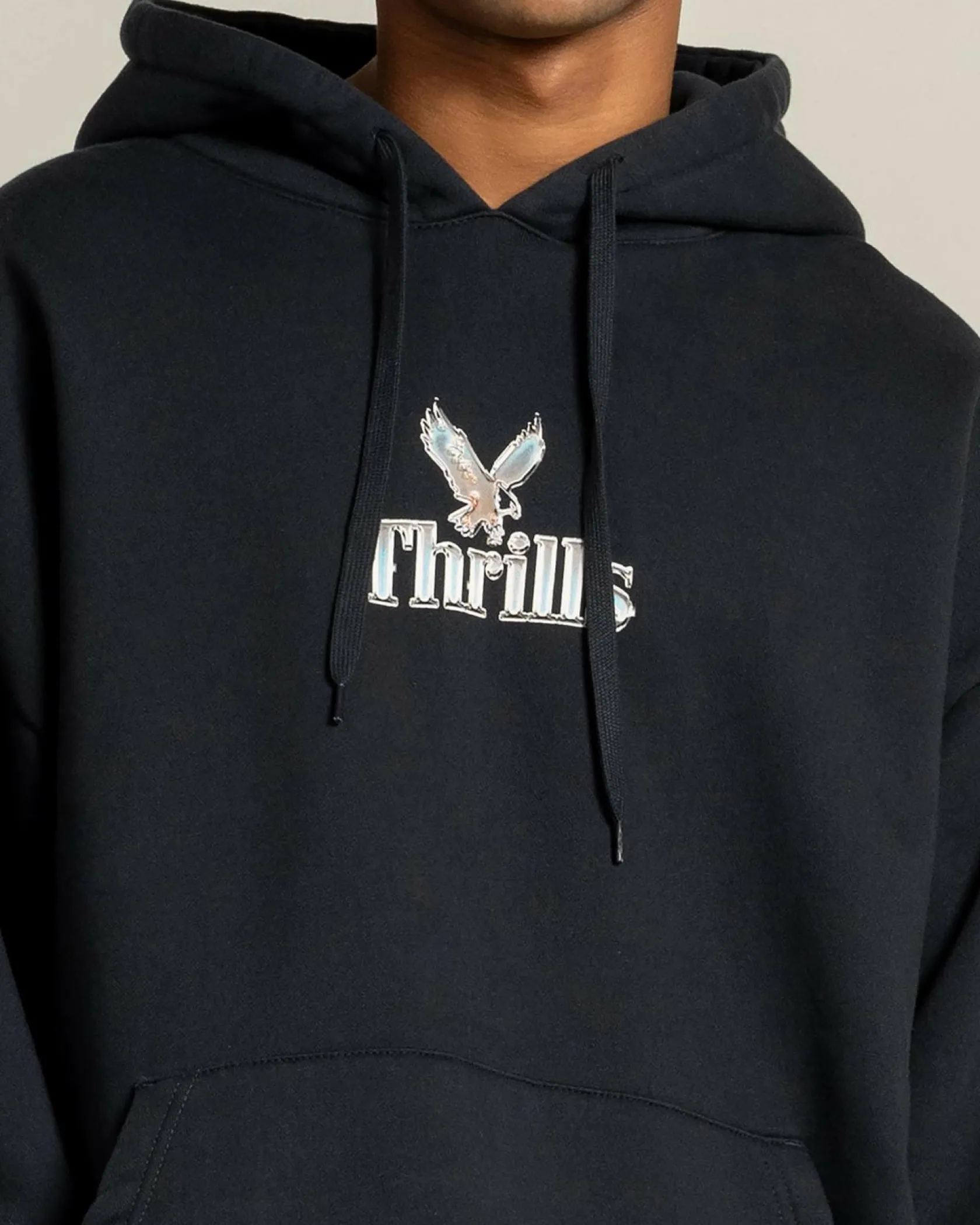 Thrills Strength & Glory Slouch Pull On Hoodie Twilight Black Discount