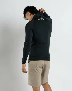 Billabong Strike Mission Hood Long Sleeve Rash Vest Black Best