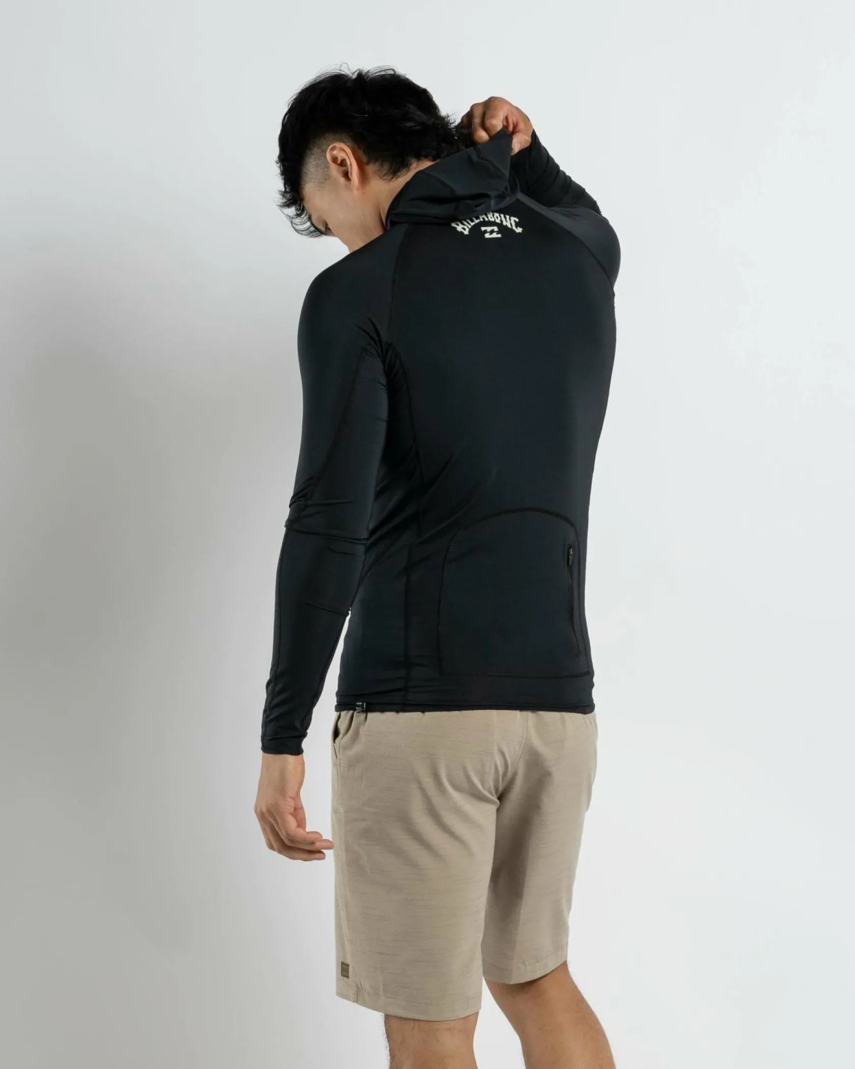 Billabong Strike Mission Hood Long Sleeve Rash Vest Black Best
