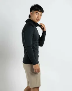 Billabong Strike Mission Hood Long Sleeve Rash Vest Black Best