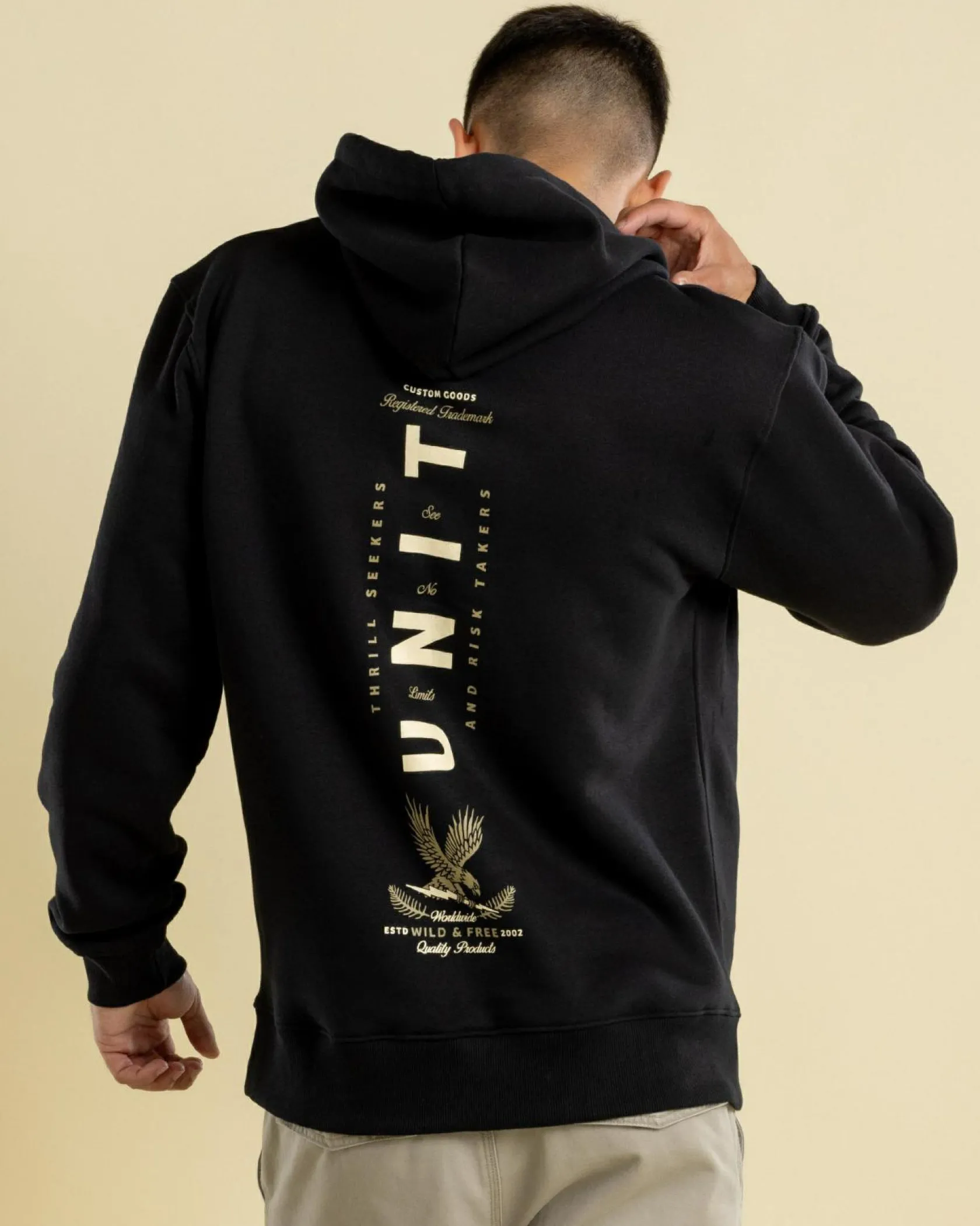 Unit Striker Hoodie Black