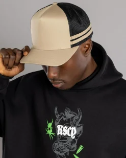 Flexfit Stripe Cap Khaki/black Hot
