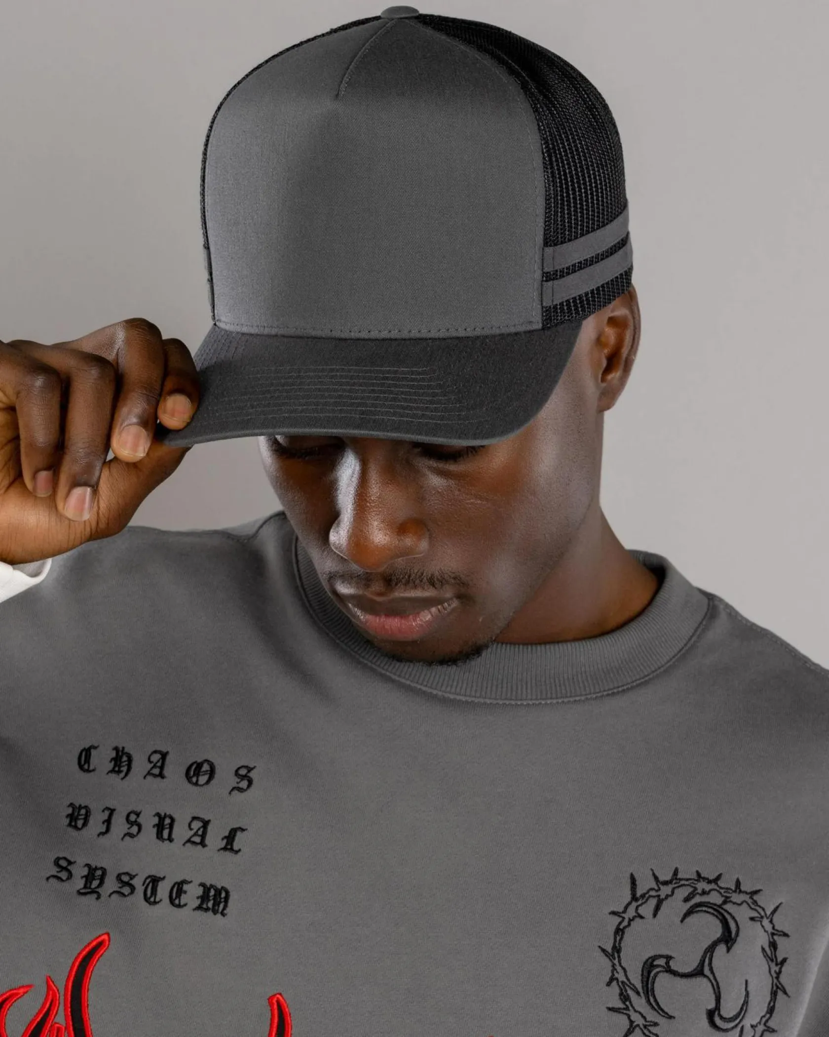 Flexfit Stripe Cap Charcoal/black Online