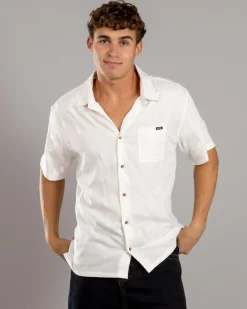 Billabong Sundays Jacquard Short Sleeve Shirt Off White Best