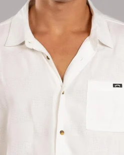 Billabong Sundays Jacquard Short Sleeve Shirt Off White Best