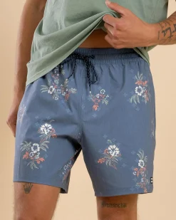 Billabong Sundays Lay Back Board Shorts Steel Blue New