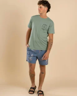 Billabong Sundays Lay Back Board Shorts Steel Blue New