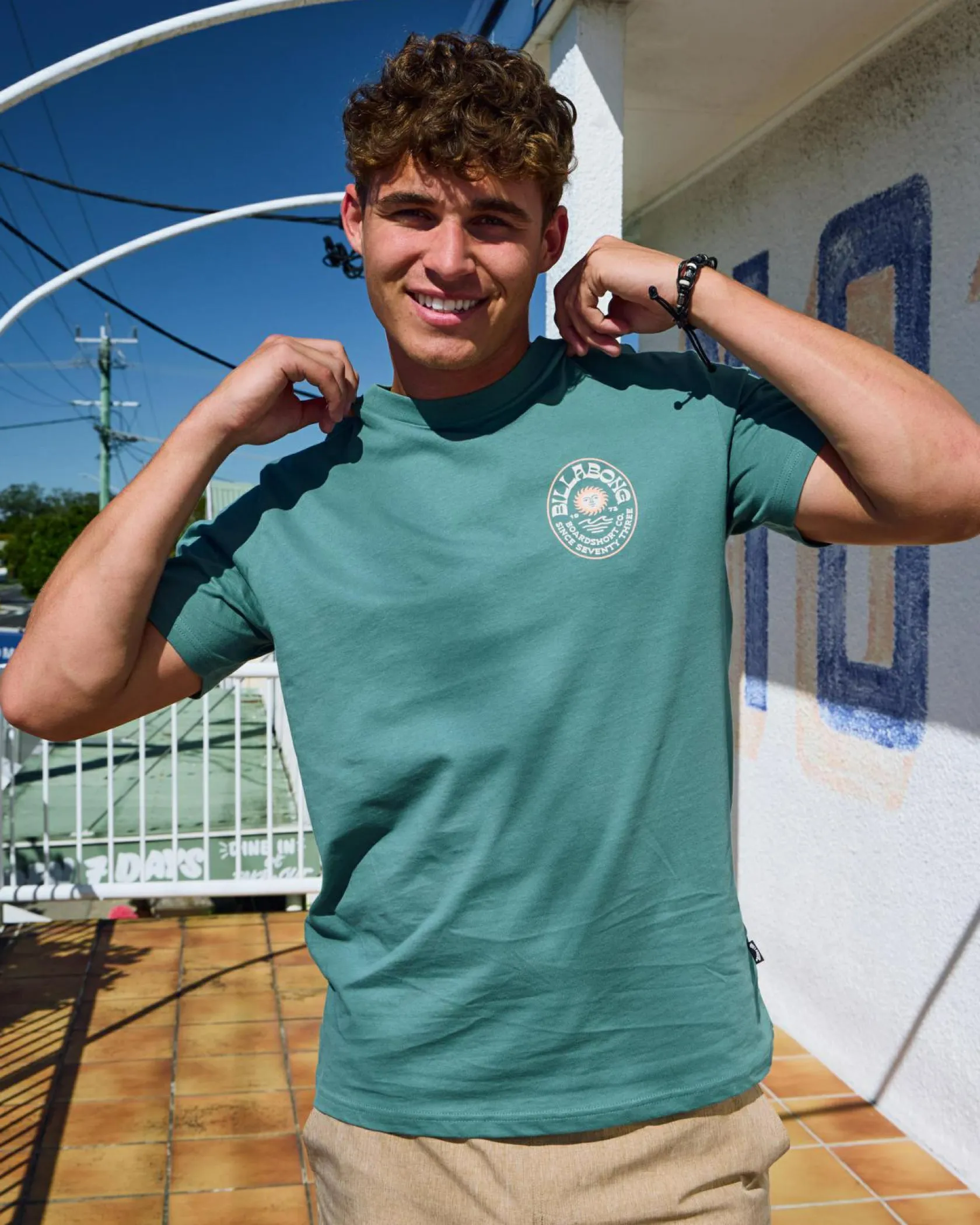 Billabong Sunny Days Premium T-Shirt Sage Green Sale