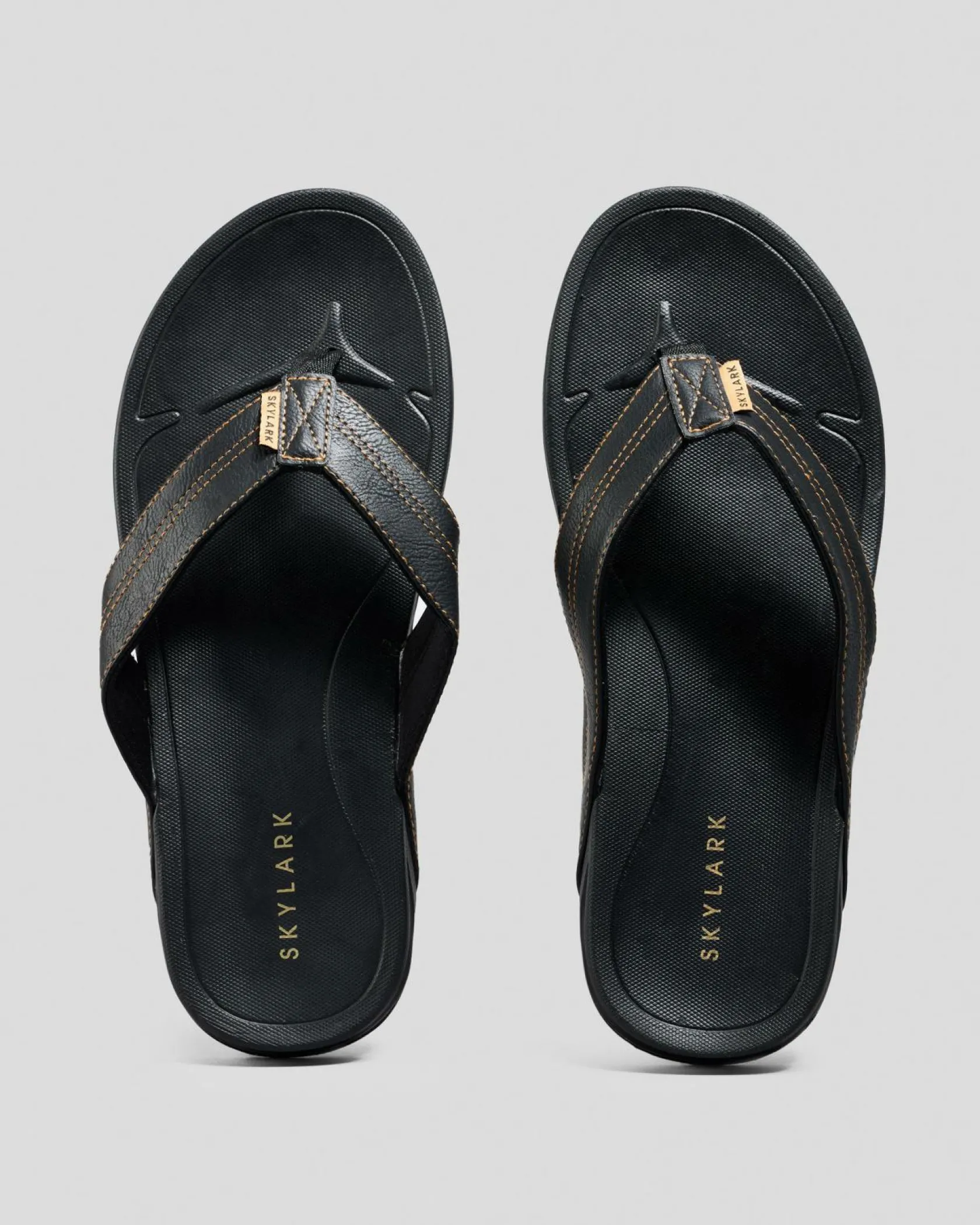 Skylark Sunny Thongs Black/tan Outlet