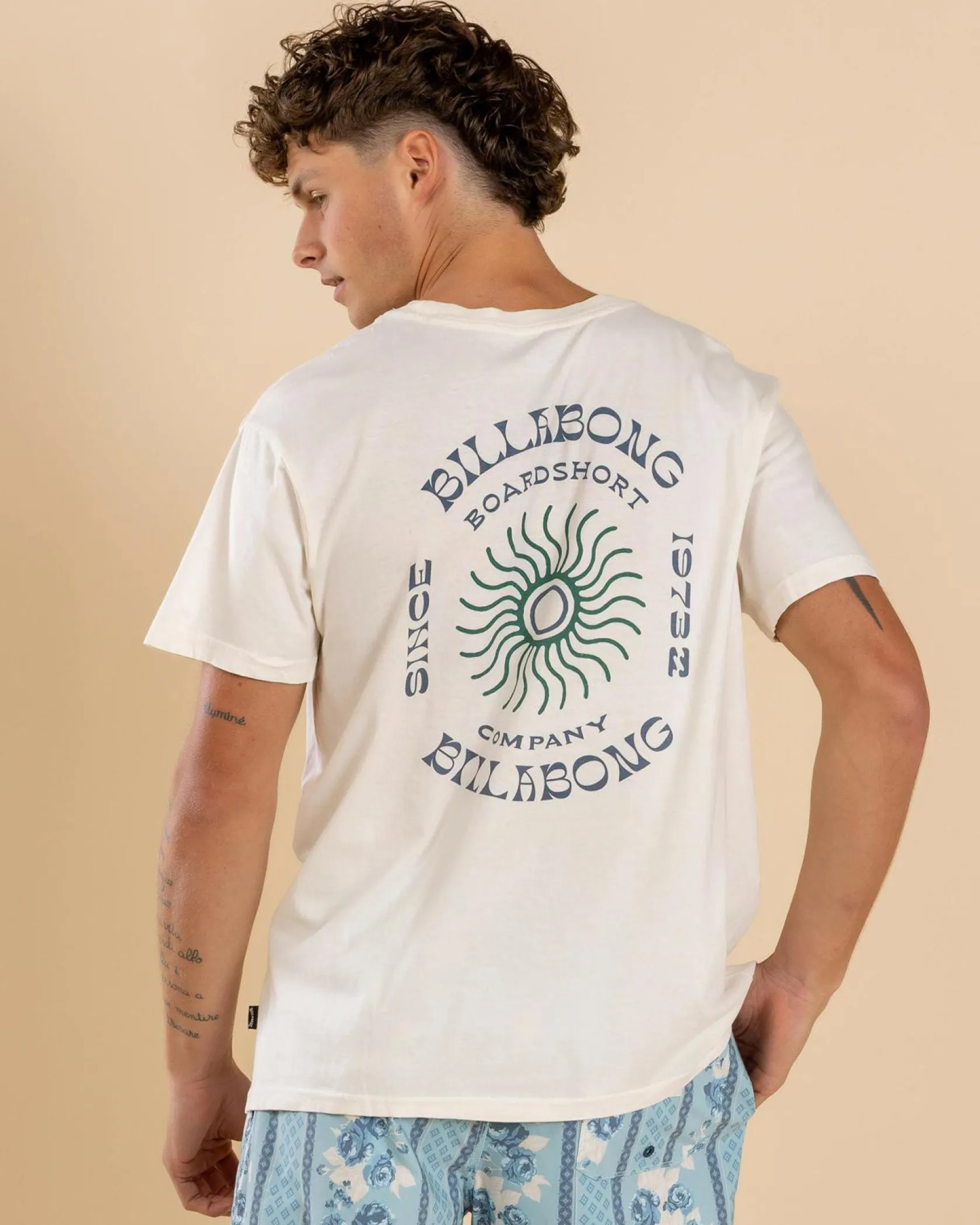 Billabong Sunrise Premium T-Shirt Off White Outlet
