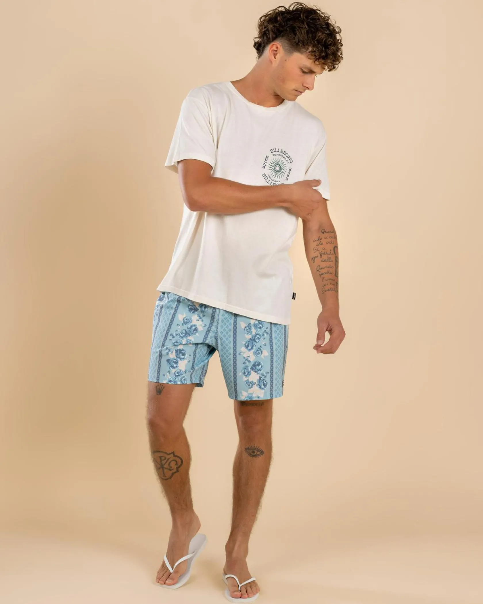 Billabong Sunrise Premium T-Shirt Off White Outlet