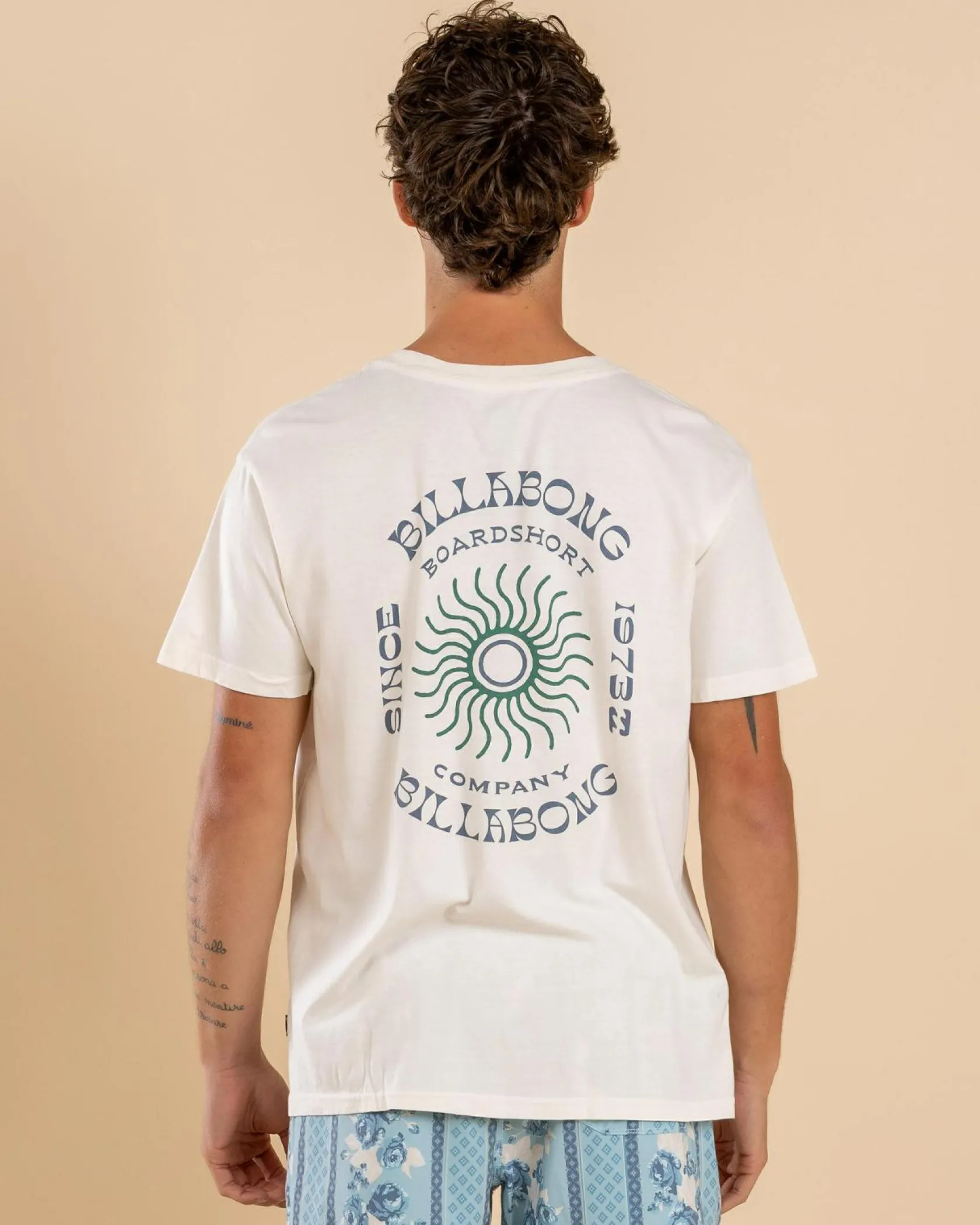 Billabong Sunrise Premium T-Shirt Off White Outlet