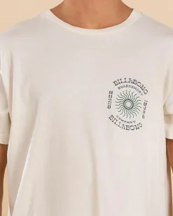 Billabong Sunrise Premium T-Shirt Off White Outlet