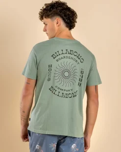 Billabong Sunrise Premium T-Shirt Mineral Blue Discount