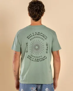 Billabong Sunrise Premium T-Shirt Mineral Blue Discount