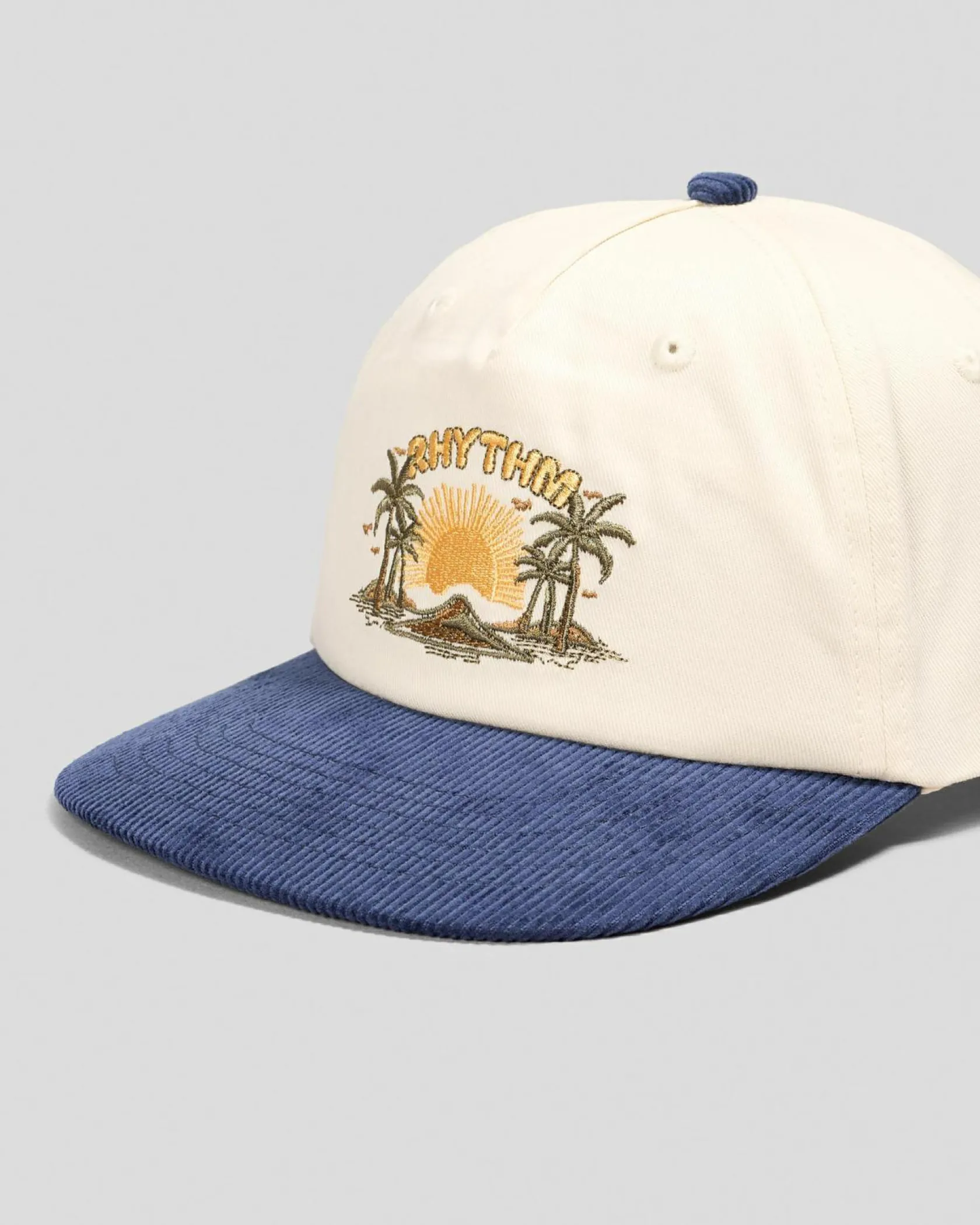 Rhythm Sunset Palm Cord Cap Stone/navy Online