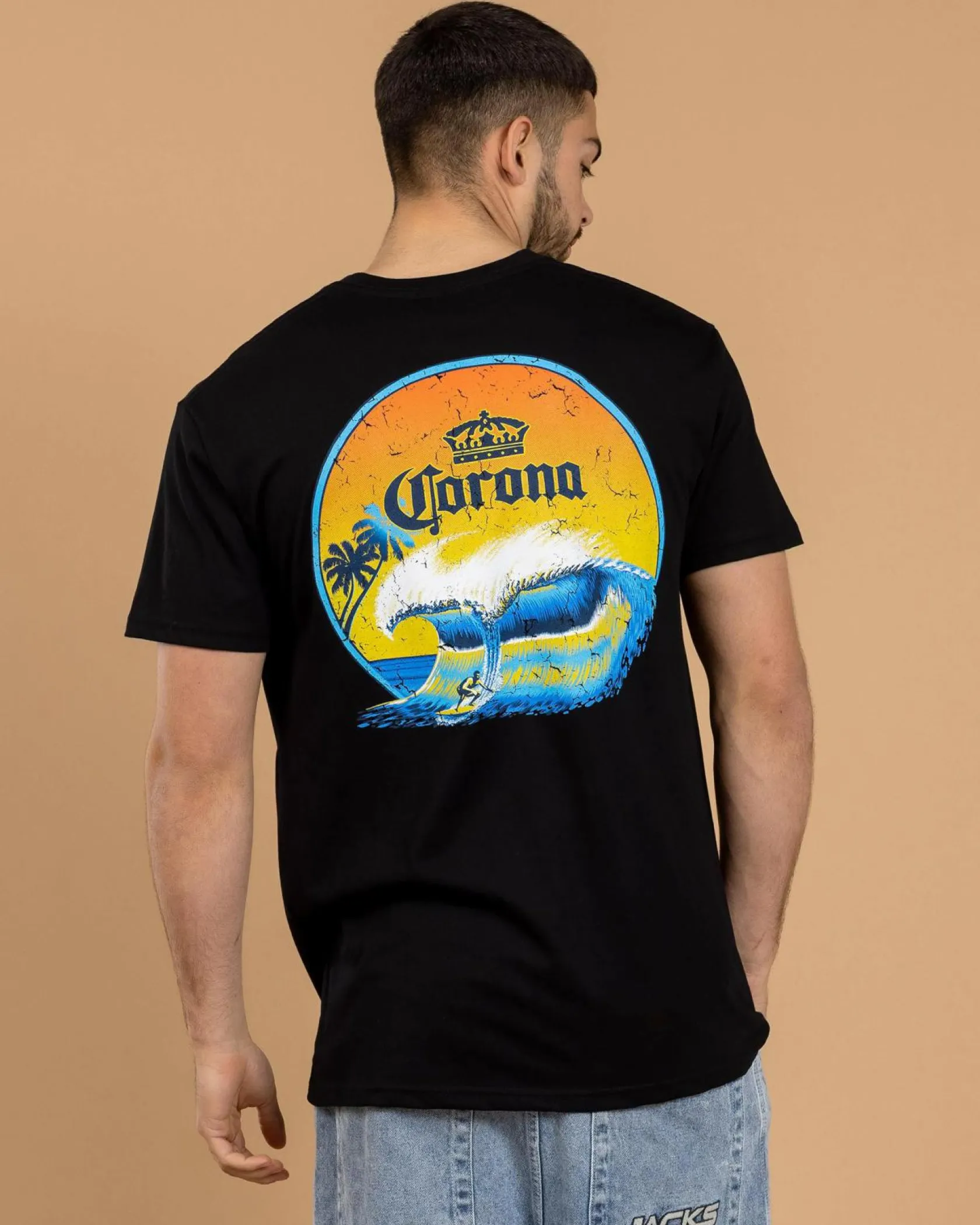 Corona Sunset Sesh T-Shirt Black Discount