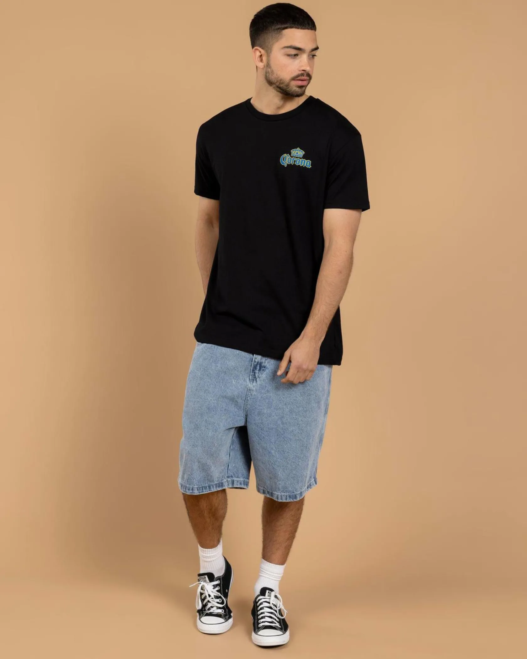 Corona Sunset Sesh T-Shirt Black Discount