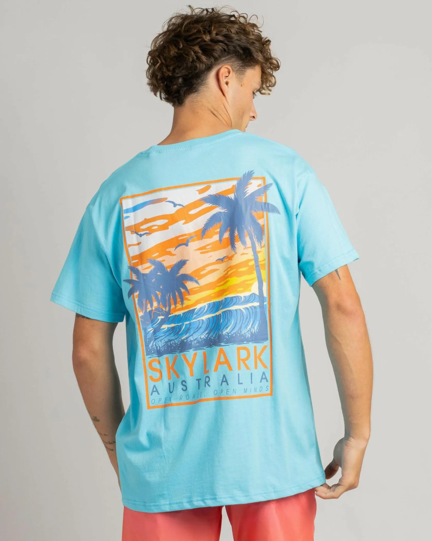 Skylark Sunset Swell T-Shirt Bright Blue Clearance
