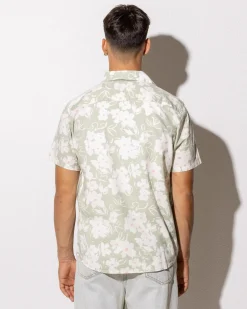 RVCA Sunup Short Sleeve Shirt Light Olive Sale