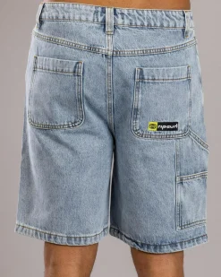 Rip Curl Super Computer Denim Walk Shorts Washed Blue Discount