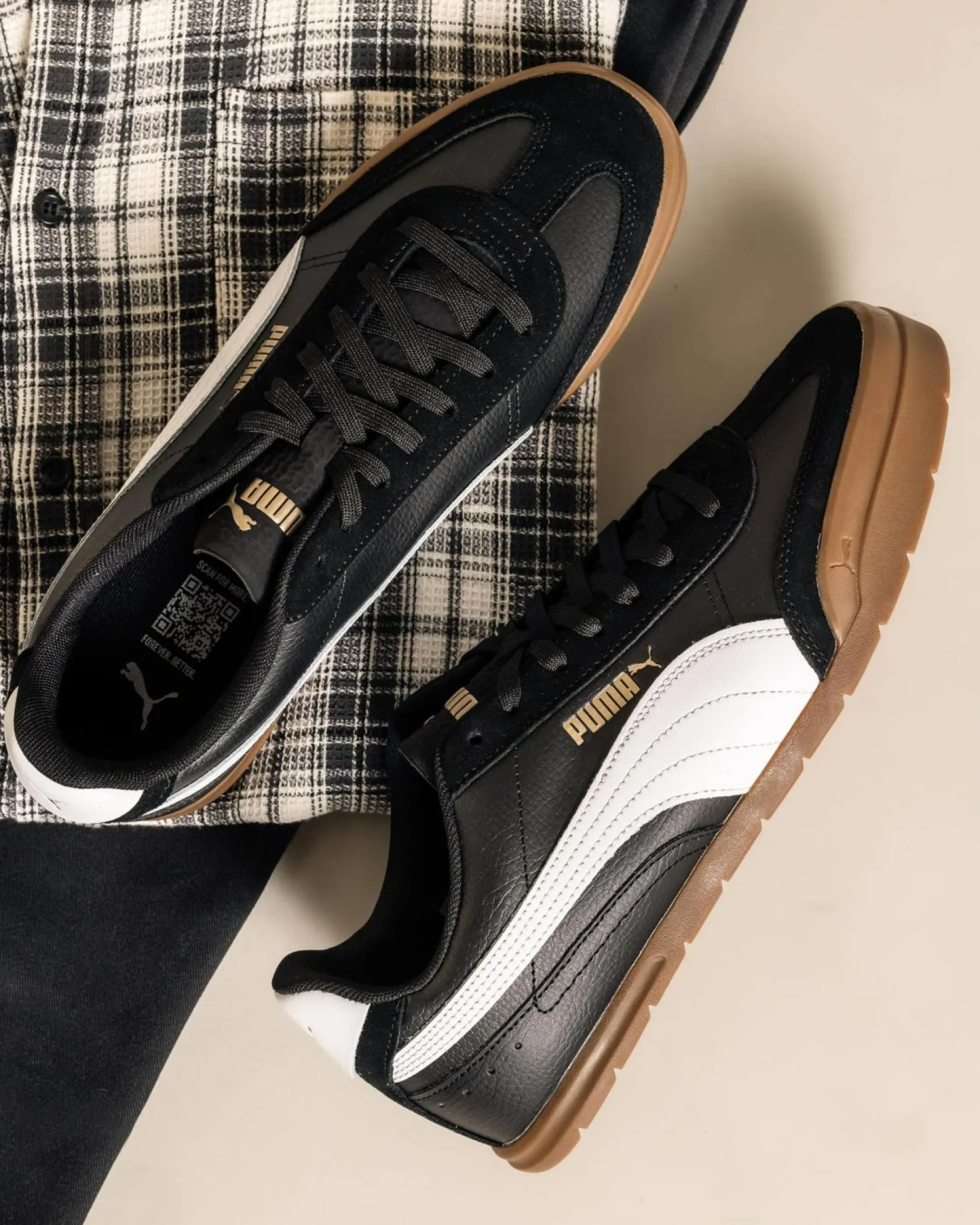 Puma Super Turino OG Shoes Puma Black/puma White/gum Hot