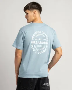 Billabong Supply T-Shirt Washed Blue New