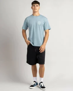 Billabong Supply T-Shirt Washed Blue New
