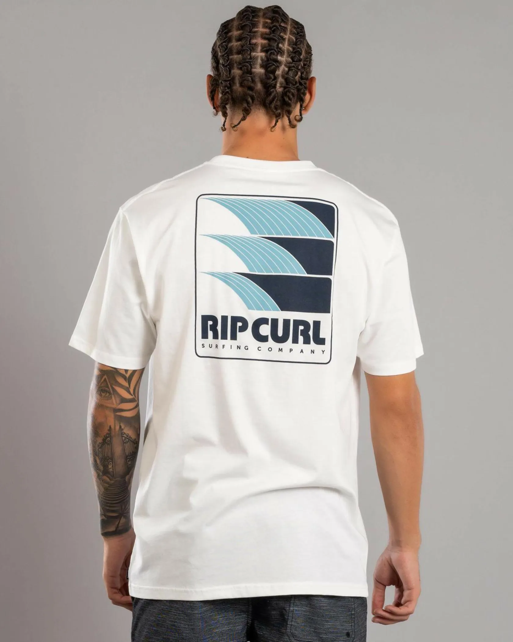 Rip Curl Surf Revival Line Up T-Shirt Bone Discount
