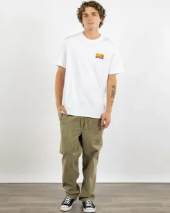 Rip Curl Surf Revival Stacked T-Shirt White Best