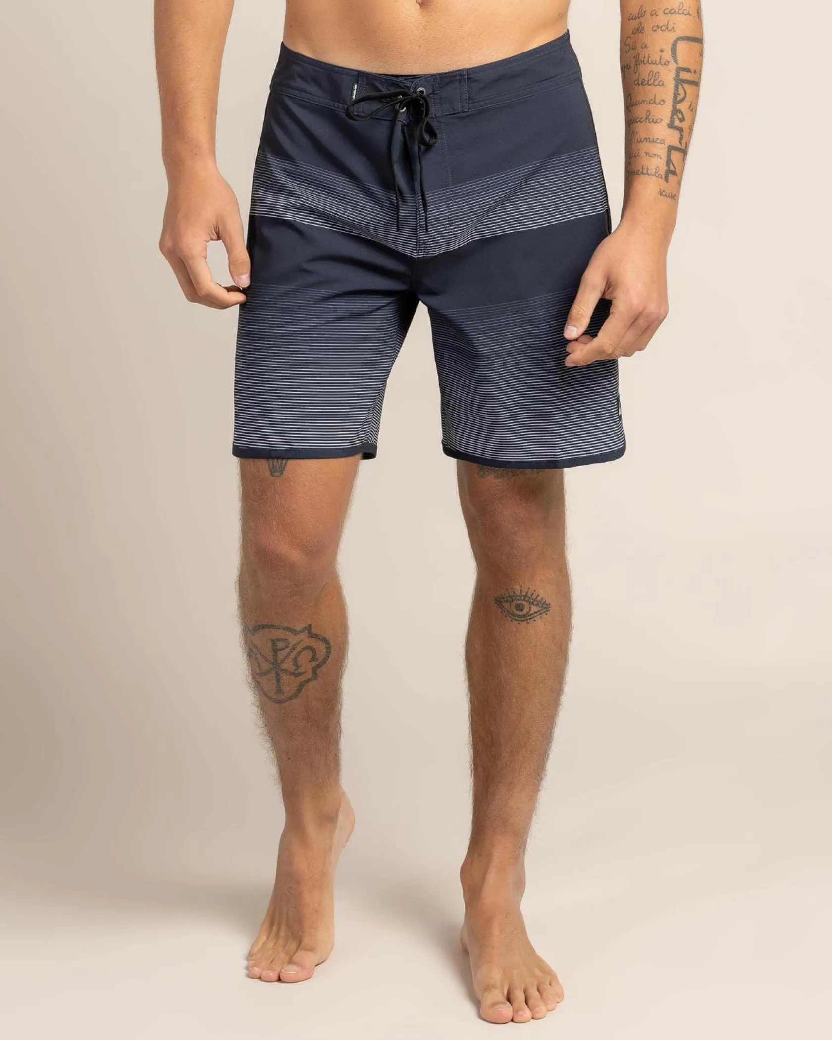 Quiksilver Surfsilk Scallop 18" Board Shorts Dark Navy Tijuana Clearance