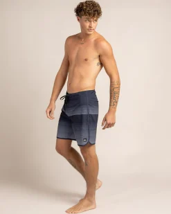Quiksilver Surfsilk Scallop 18" Board Shorts Dark Navy Tijuana Clearance