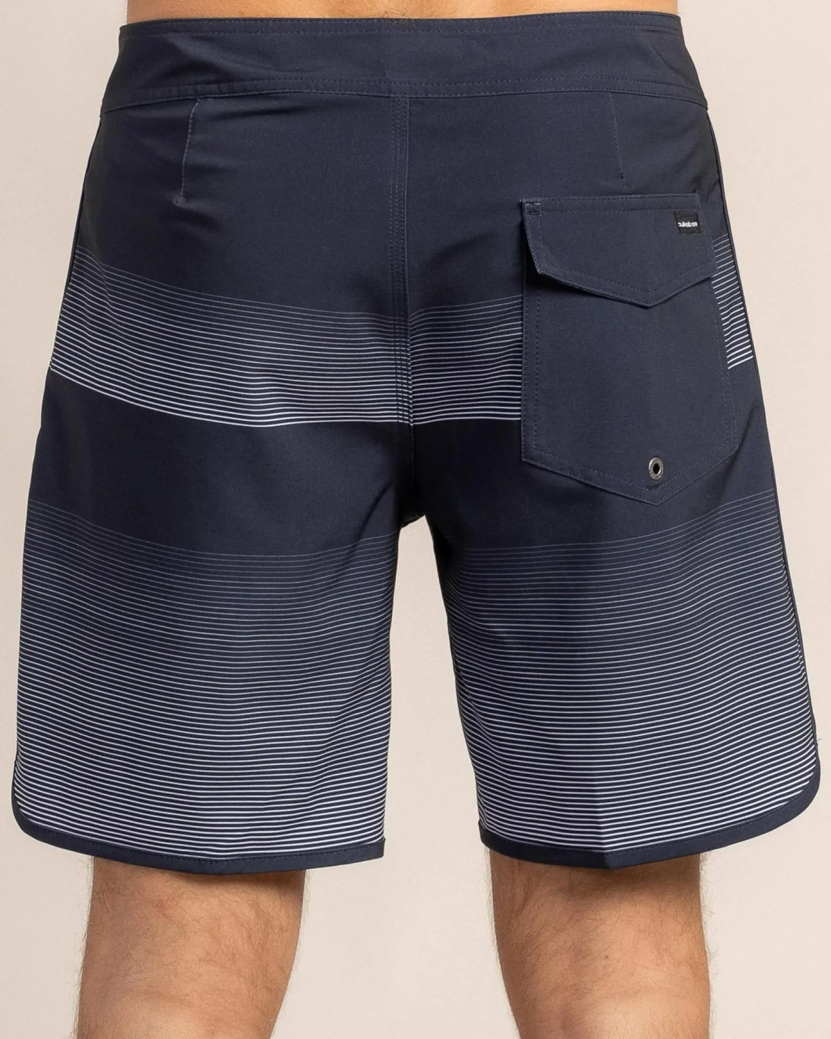 Quiksilver Surfsilk Scallop 18" Board Shorts Dark Navy Tijuana Clearance