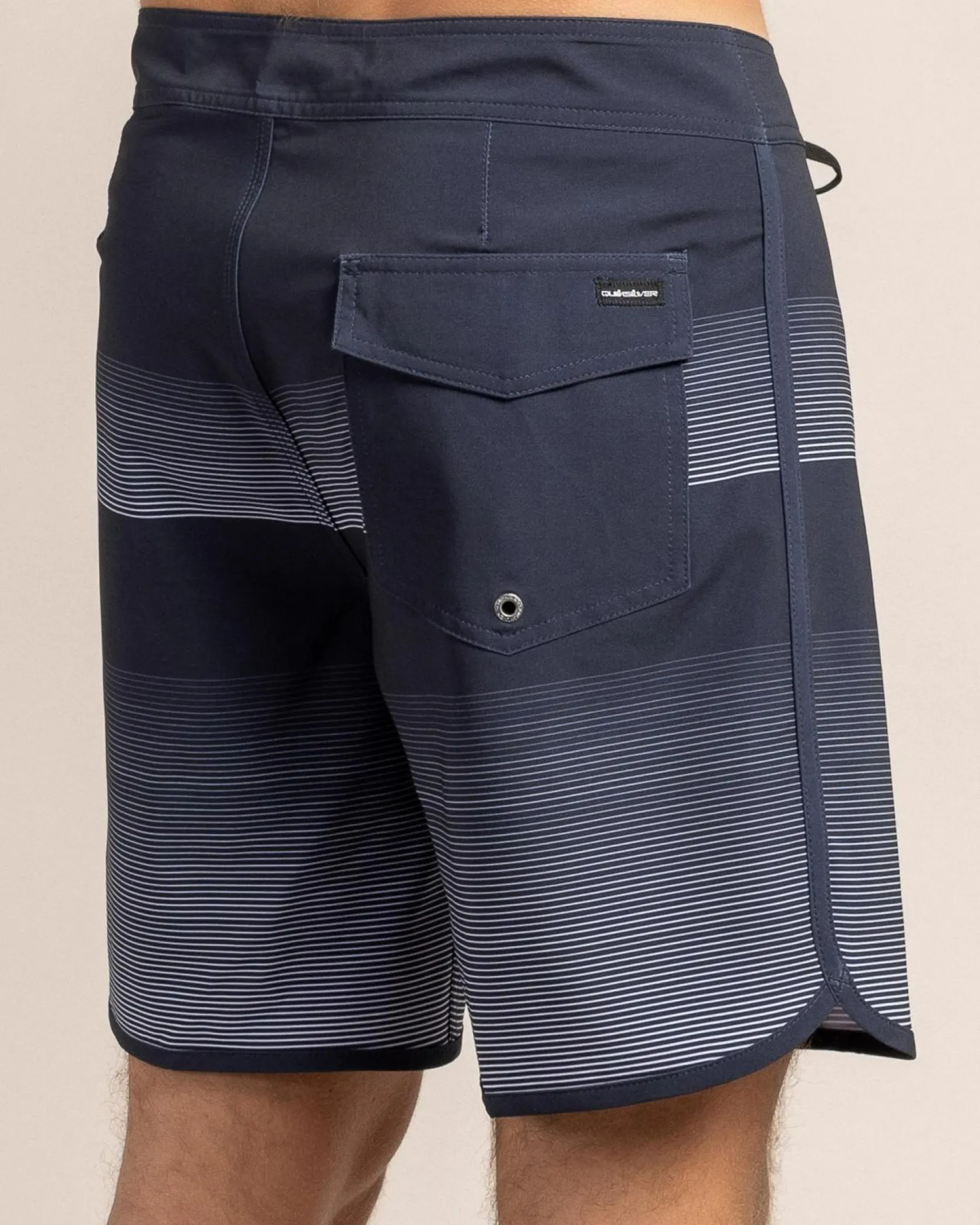 Quiksilver Surfsilk Scallop 18" Board Shorts Dark Navy Tijuana Clearance