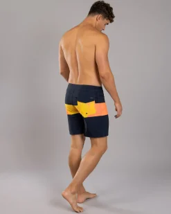 Quiksilver Surfsilk Straight Leg 18" Board Shorts Fiery Coral Bloomfade Online