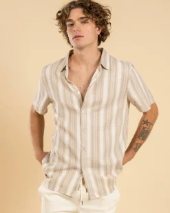 Lucid Surge Short Sleeve Shirt Tan Outlet